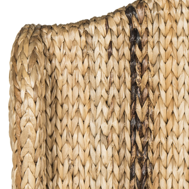 Nadine Transitional Twin Upholstered Headboard in Braided Brown
