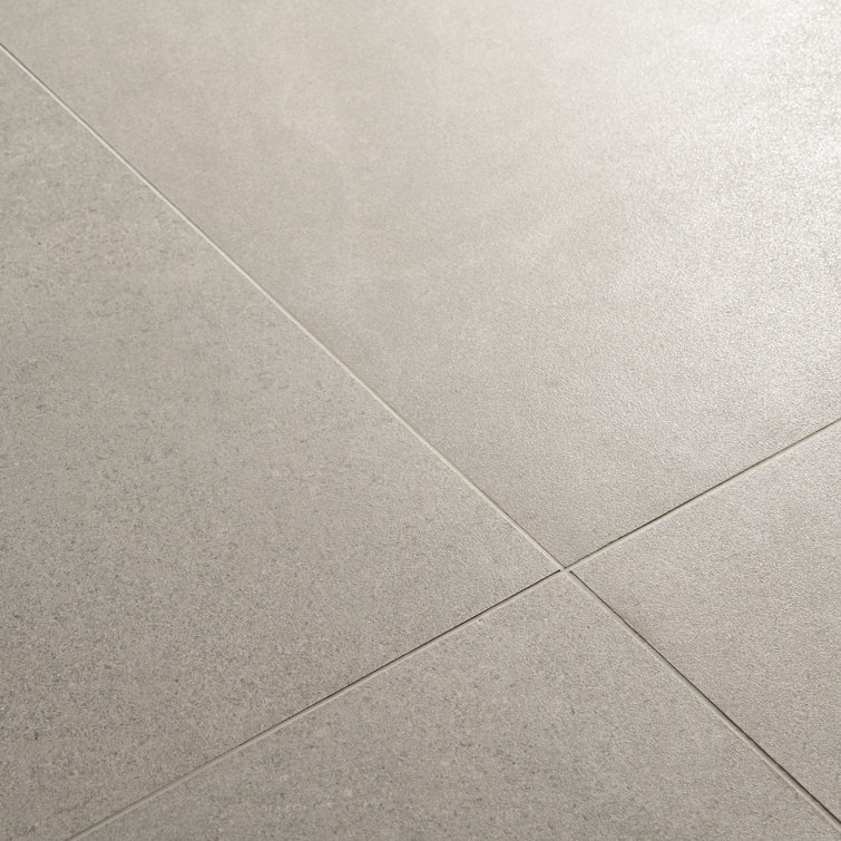Lincoln 36" x 36" Matte Gray Porcelain Cement Look Tile