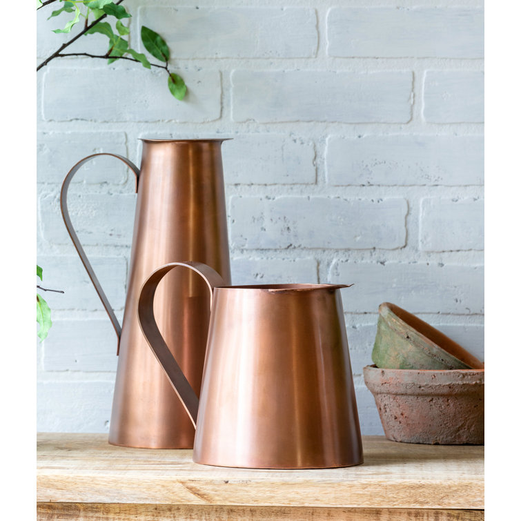 Copper-Plated Stainless Steel Short Pitcher