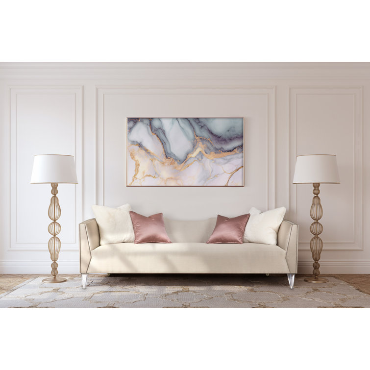 Linea 100'' Gray Velvet and Fabric Stationary Sofa