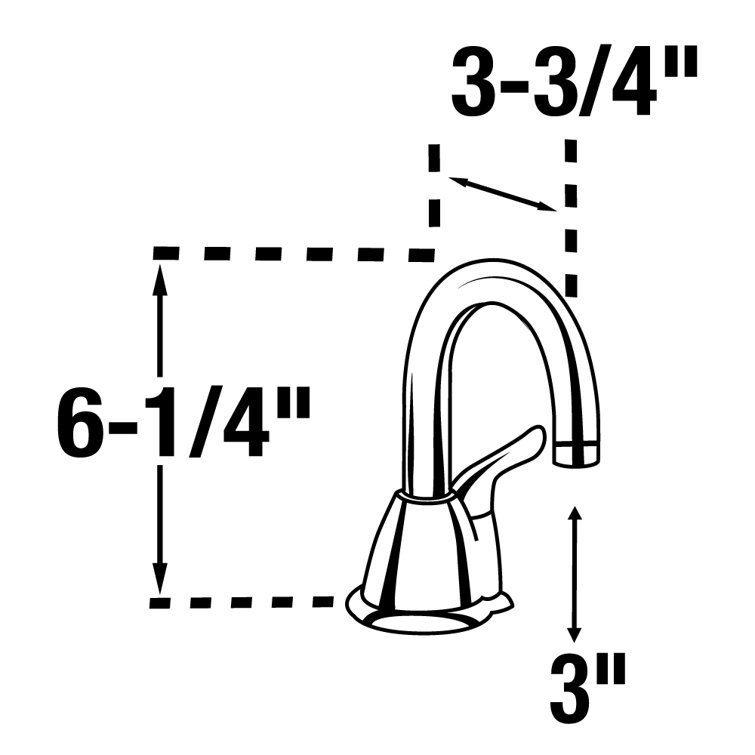 Satin Nickel Instant Hot Water Dispenser Faucet System