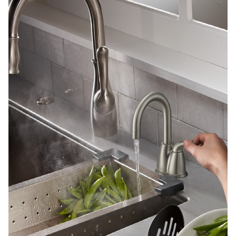 Satin Nickel Instant Hot Water Dispenser Faucet System
