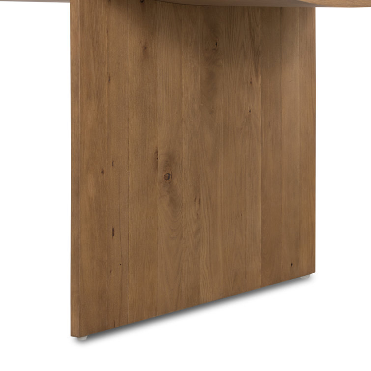 Contemporary Warm Grey-Brown Oak Veneer Rectangular Dining Table