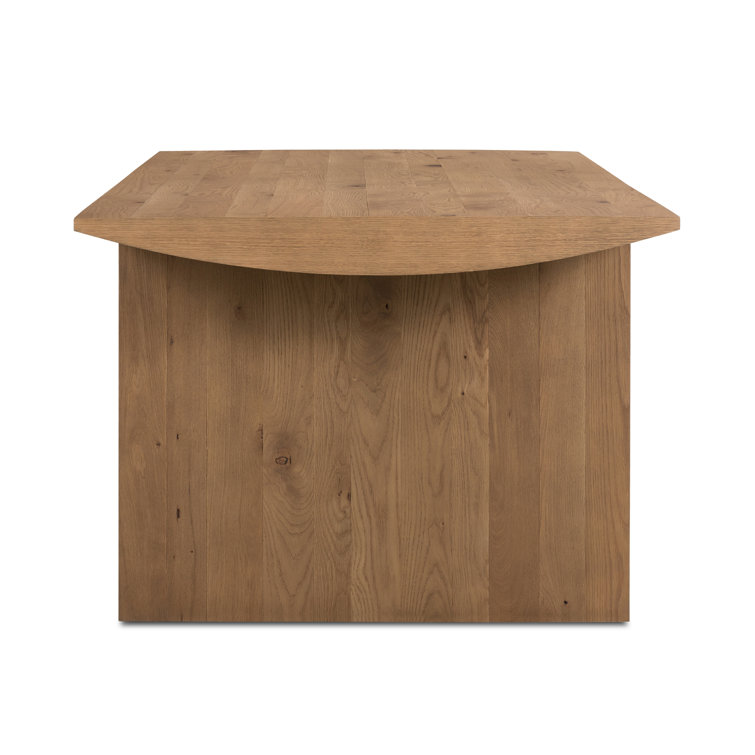 Contemporary Warm Grey-Brown Oak Veneer Rectangular Dining Table