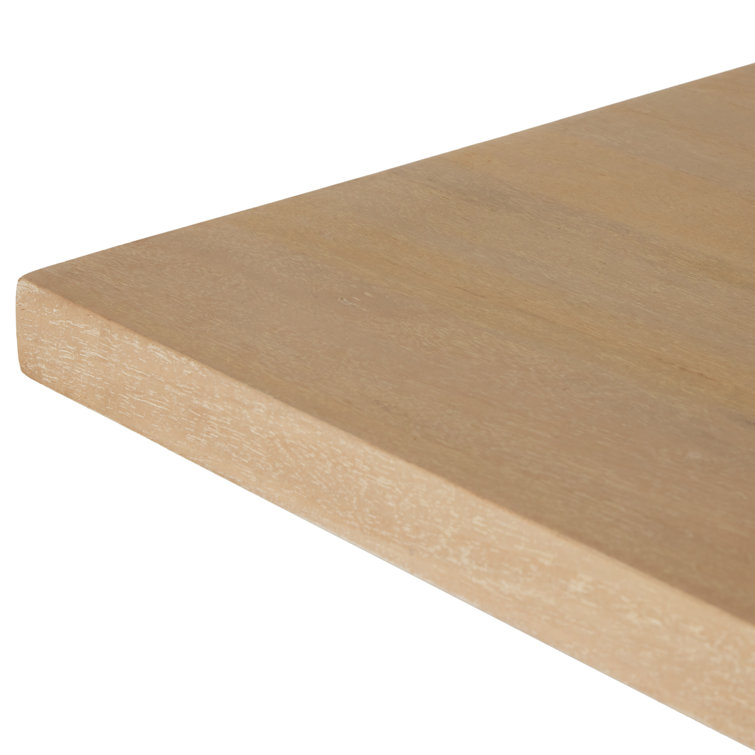 Natural Mango Wood Rectangular Dining Table, 72"