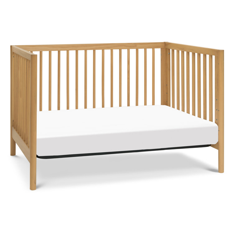 Honey Oak 3-in-1 Convertible Crib with Adjustable Heights