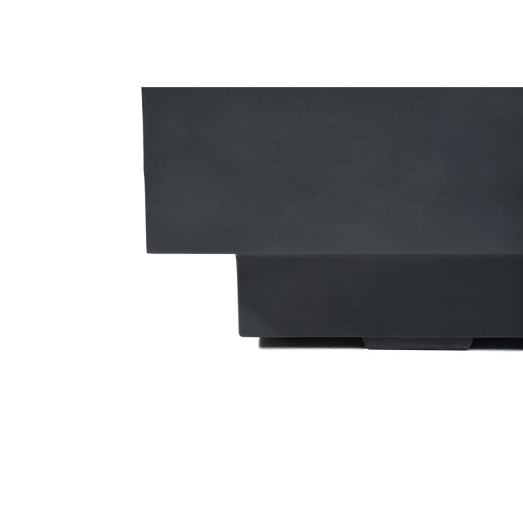 Granville 60-Inch Dark Gray Concrete Gas Fire Pit Table