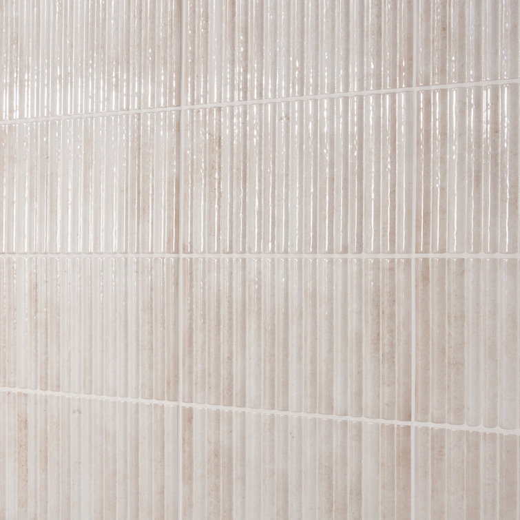 Hills 6" x 12" Glossy White Ceramic Subway Wall Tile