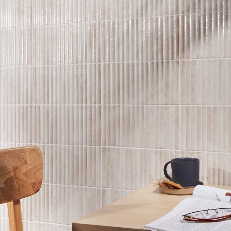 Hills 6" x 12" Glossy White Ceramic Subway Wall Tile