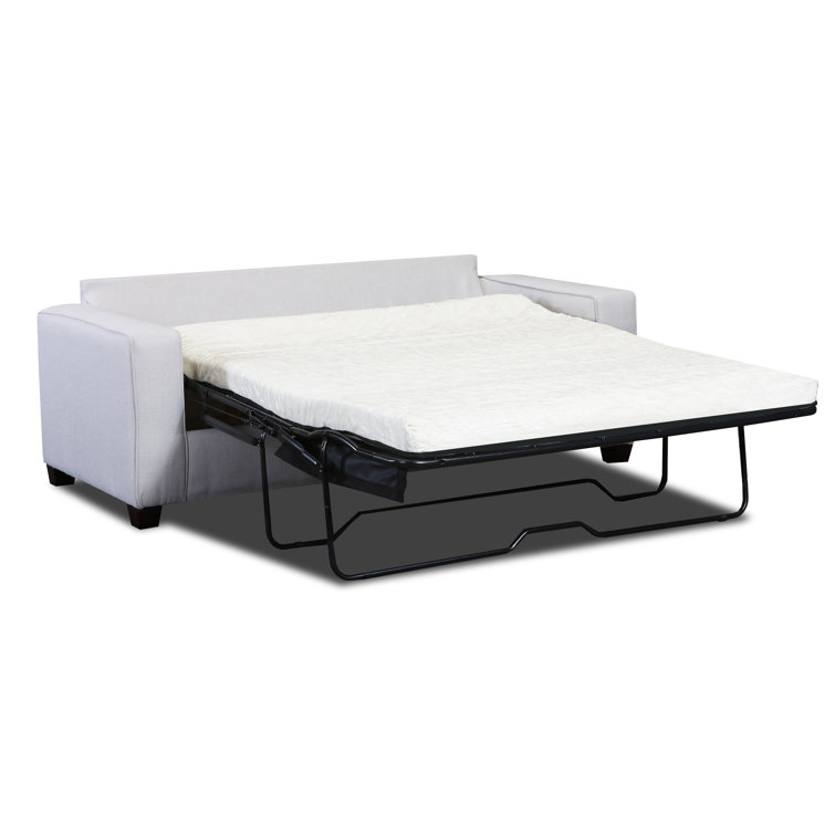 Soft Washed Cream 4-Piece Living Room Set with Sleeper Sofa