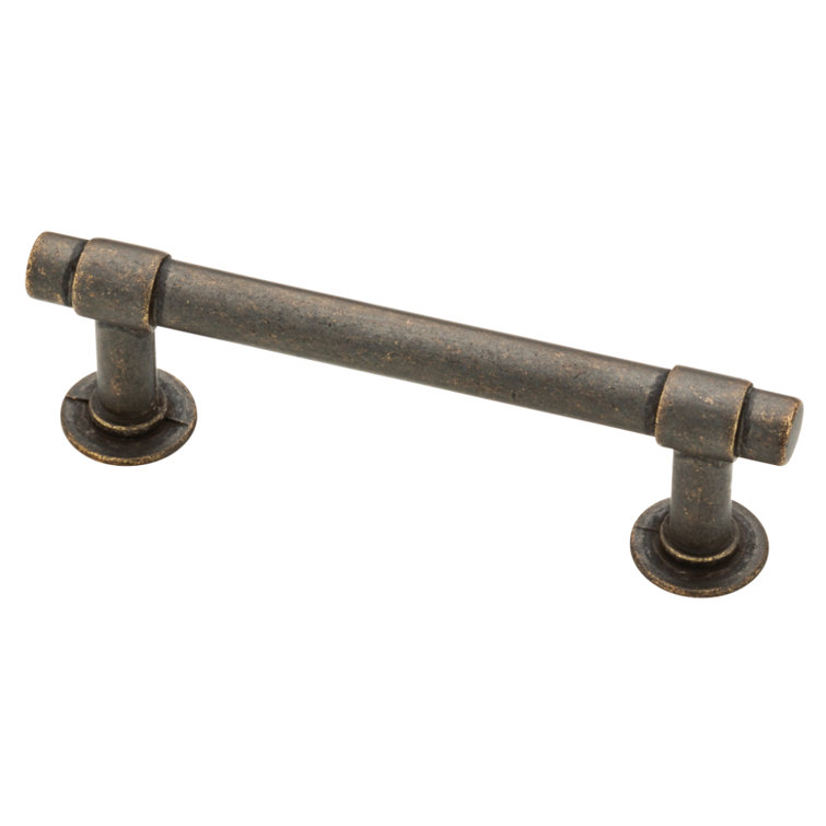 Warm Chestnut Nickel 3" Industrial Bar Pull Multipack