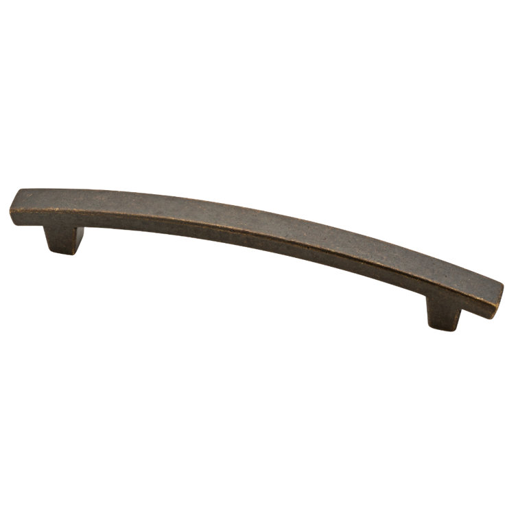 Soft Iron Modern Cabinet Pull with Mounting Hardware