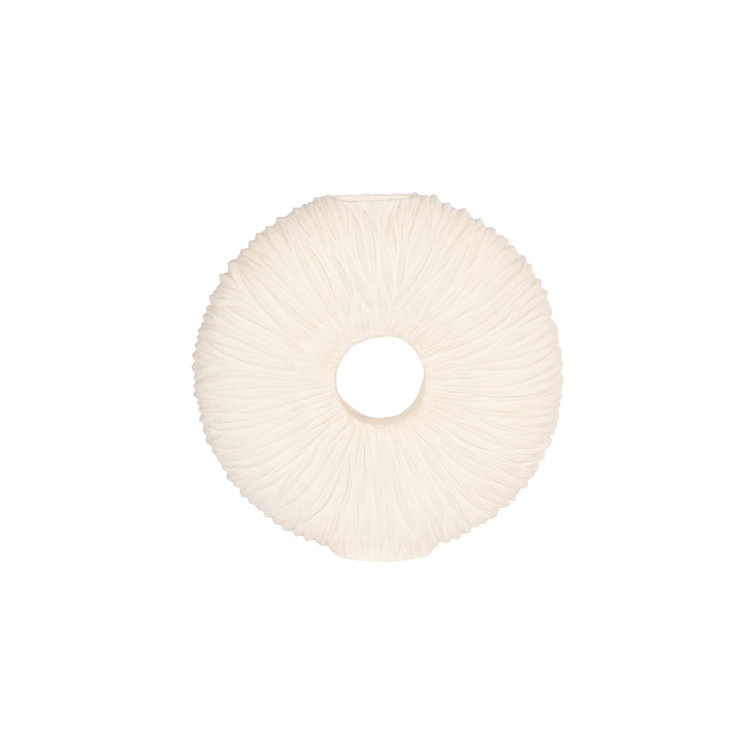 Waves Off White 28" Contemporary Resin Floor Vase
