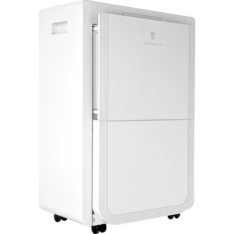 White 35-Pint Plastic Dehumidifier with Built-In Pump