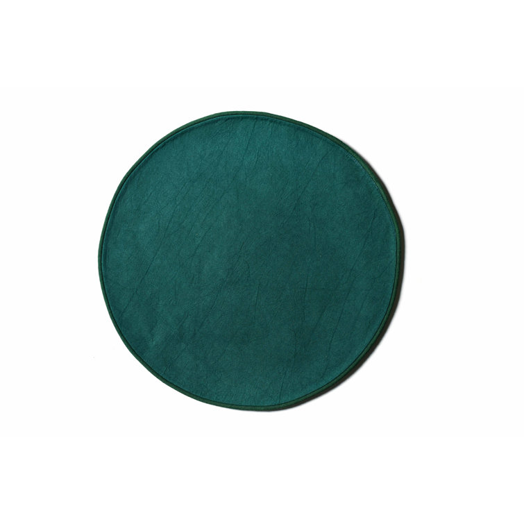 Pine Green Cotton Round Placemat Set of 4