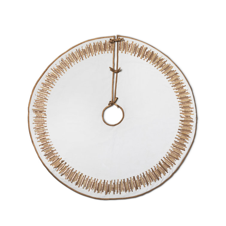 Golden Splendor Velvet and Cotton Tree Skirt