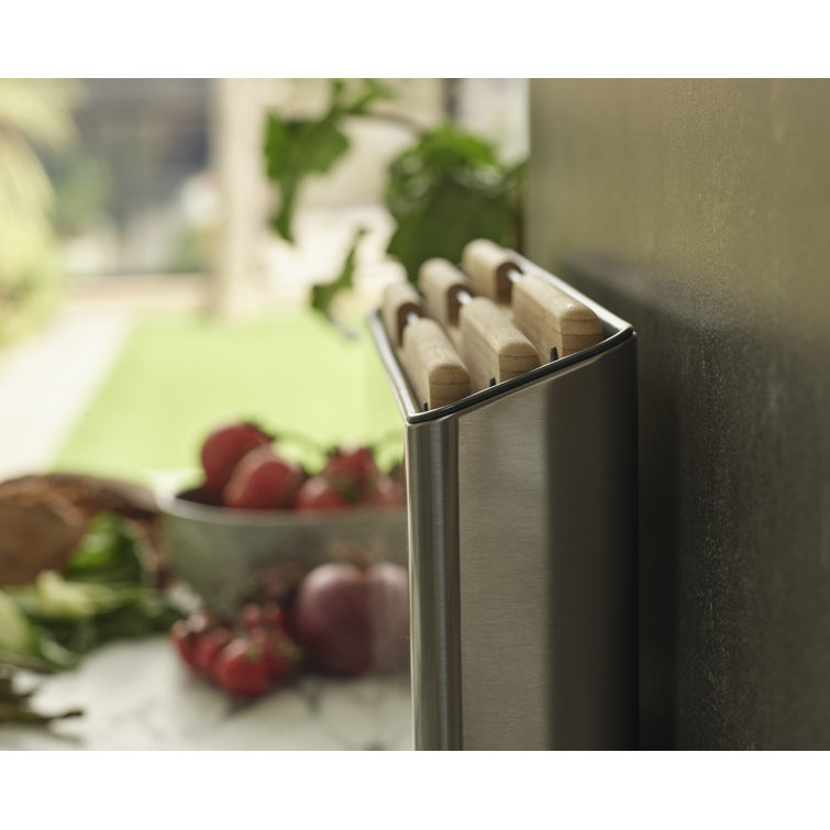 Stainless Steel and Bamboo 3-Piece Rectangular Chopping Board Set