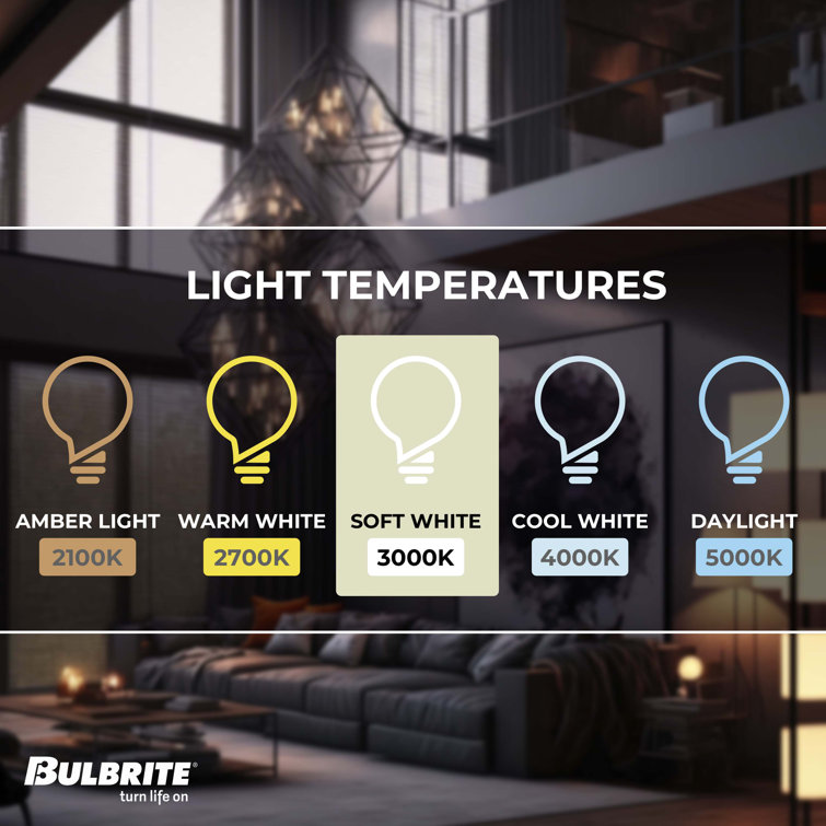 Frosted White Dimmable LED Filament Bulb Set
