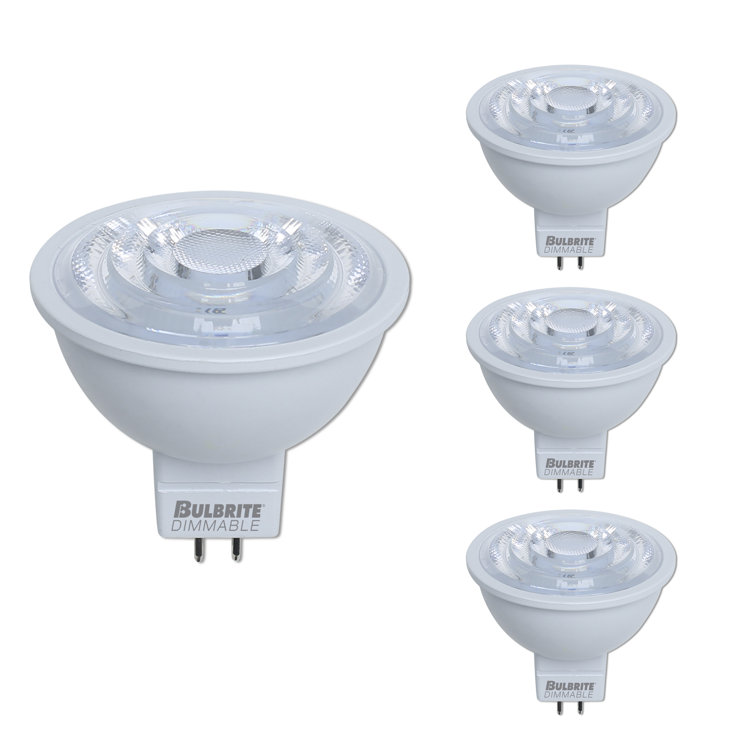 6.5W Soft White Dimmable LED MR16 Flood Light Bulbs, Pack of 4