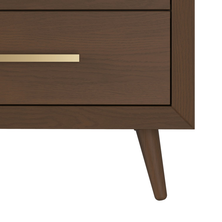 Cranbrook Toasted Chestnut Mid-Century Double Nursery Dresser