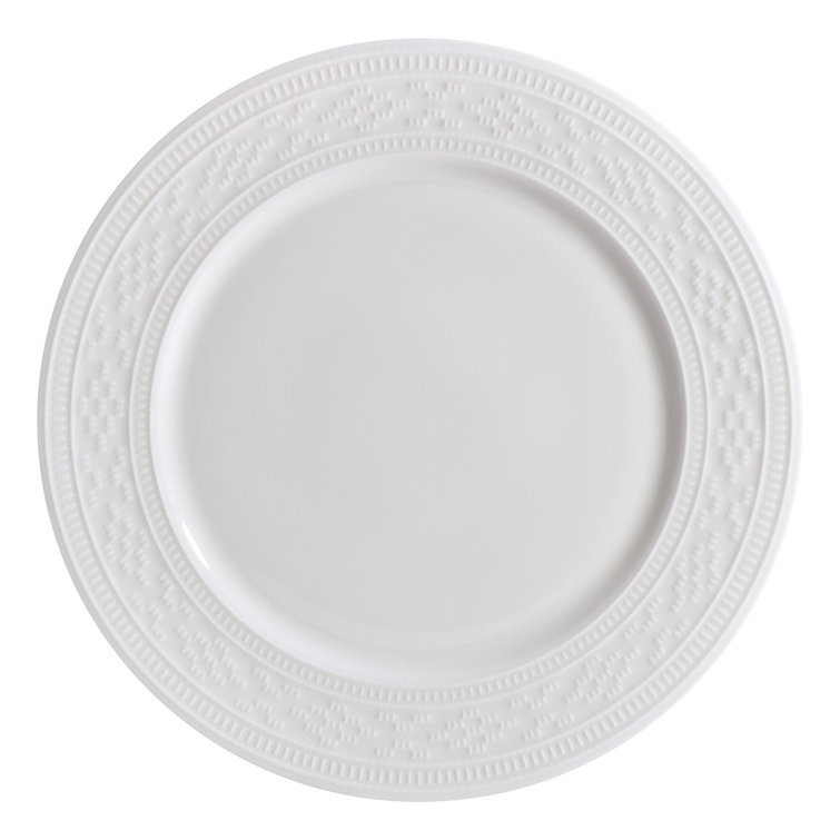 White Porcelain 12-Piece Dinnerware Set, Service for 4