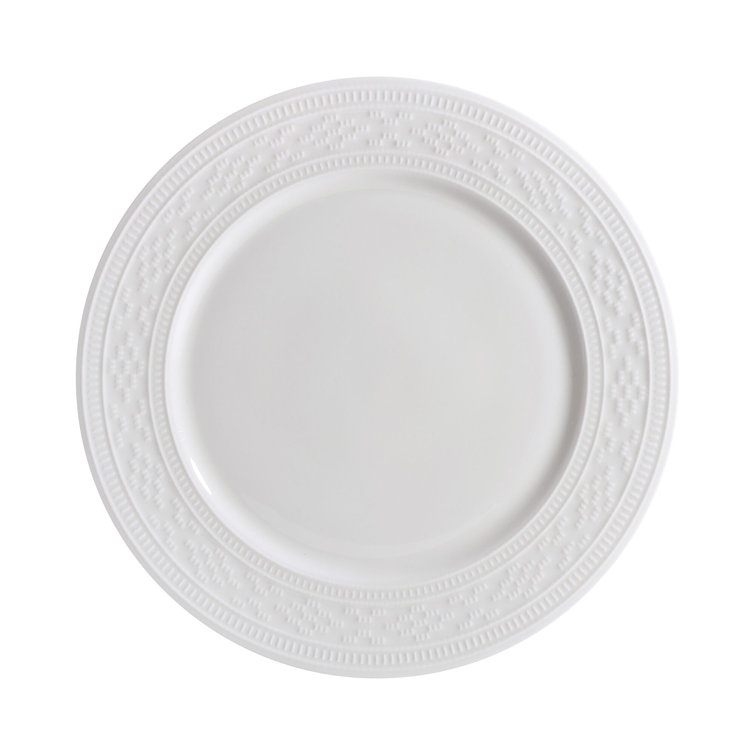 White Porcelain 12-Piece Dinnerware Set, Service for 4