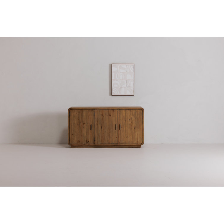 Abstract Neutral Tones Framed Canvas Art with Solid Wood Frame