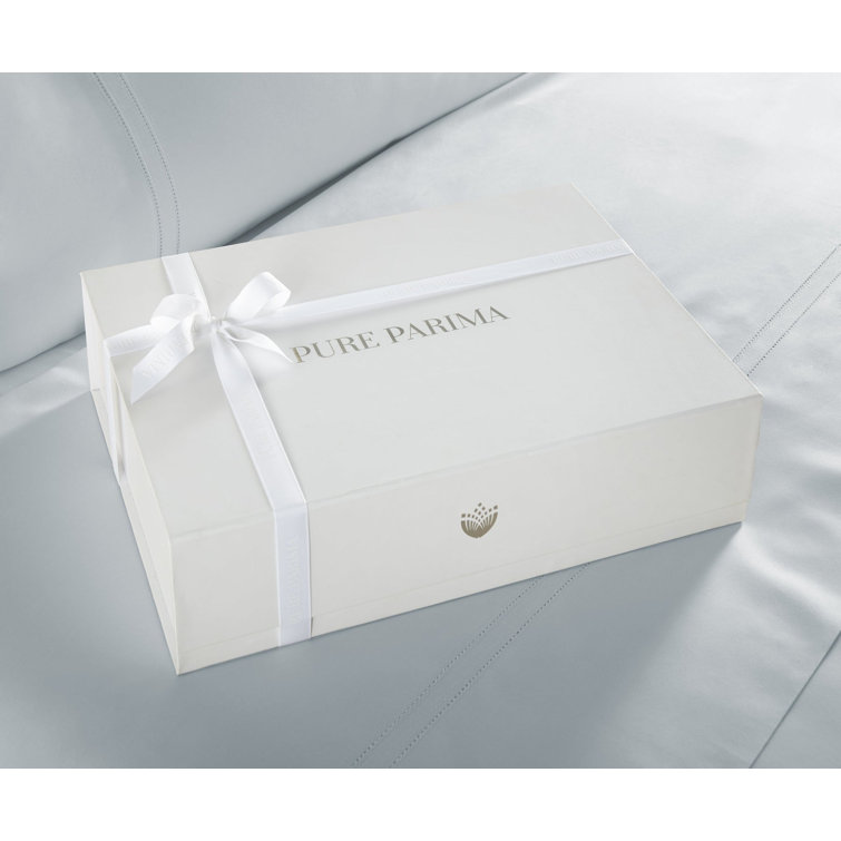 Icy Blue Queen Cotton Duvet Cover Set with Shams