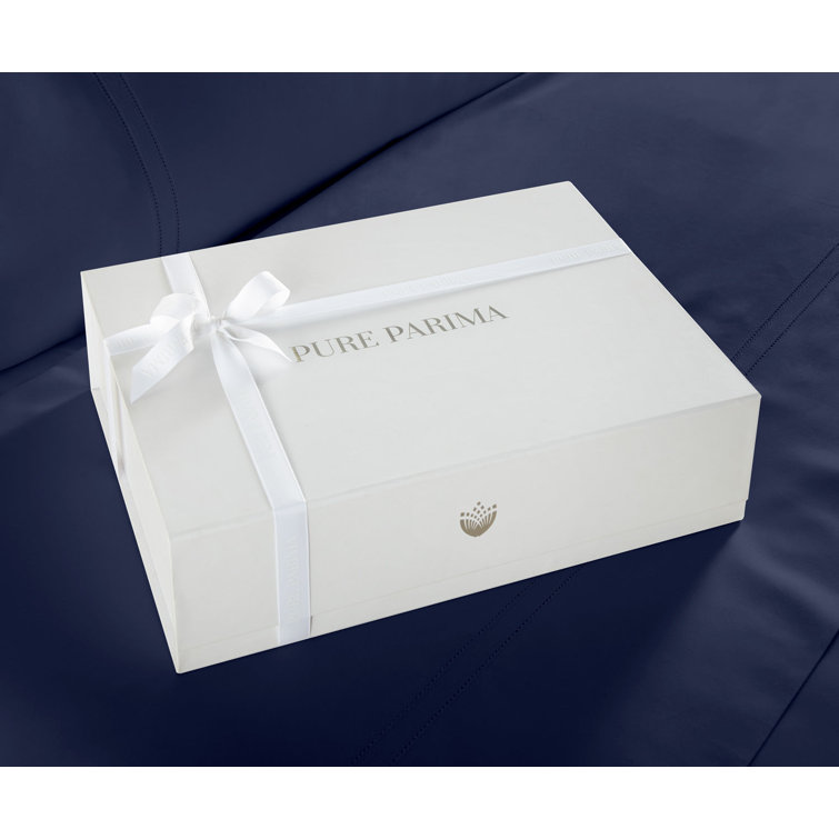 Midnight Blue Queen Egyptian Cotton Duvet Cover Set