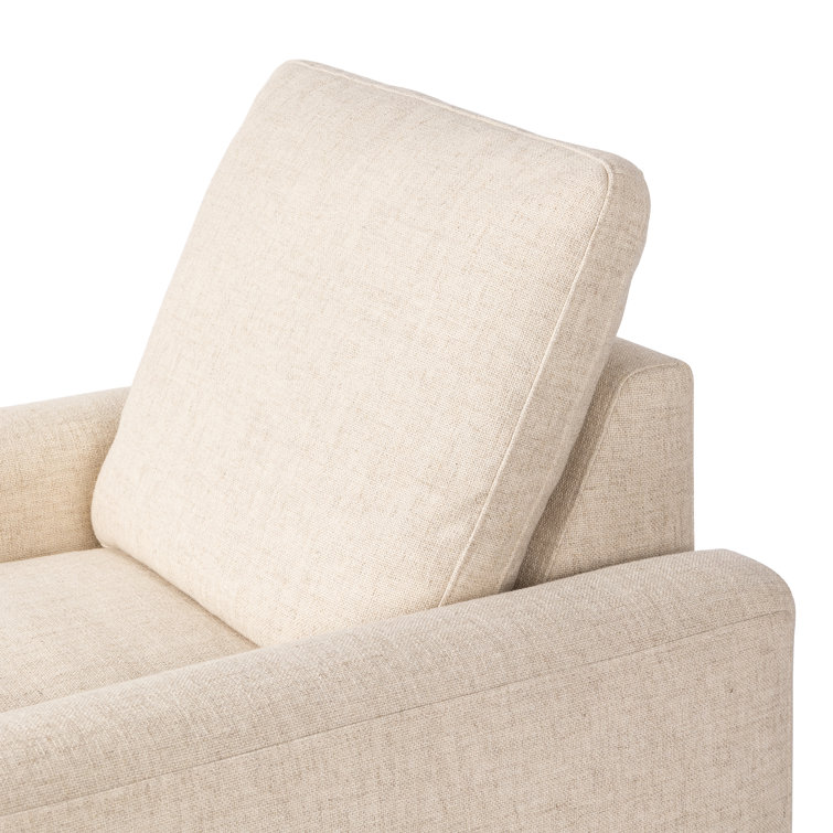 Antigo Natural Beige Leather Recliner Accent Chair