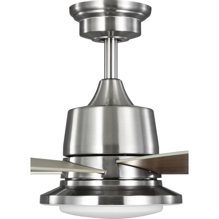 Tarsus 52-Inch Brushed Nickel Ceiling Fan with LED Light