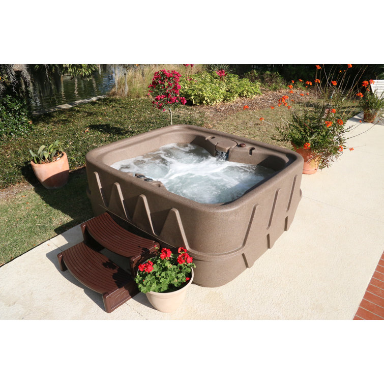 Keystone Gray 4-Person 20-Jet Plug & Play Hot Tub