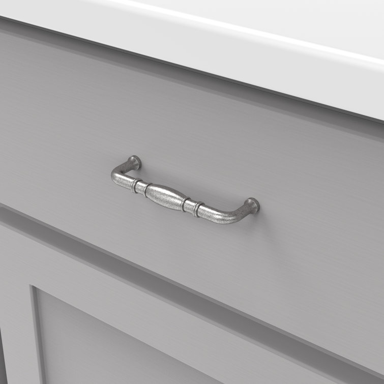 Williamsburg Black Nickel 3-3/4 Inch Kitchen Cabinet Pulls, 10-Pack
