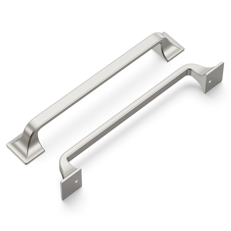 Satin Nickel Brushed Cabinet Drawer Pulls with Mounting Hardware