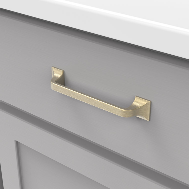 Champagne Bronze Modern Kitchen Cabinet Pulls, 5-1/16"