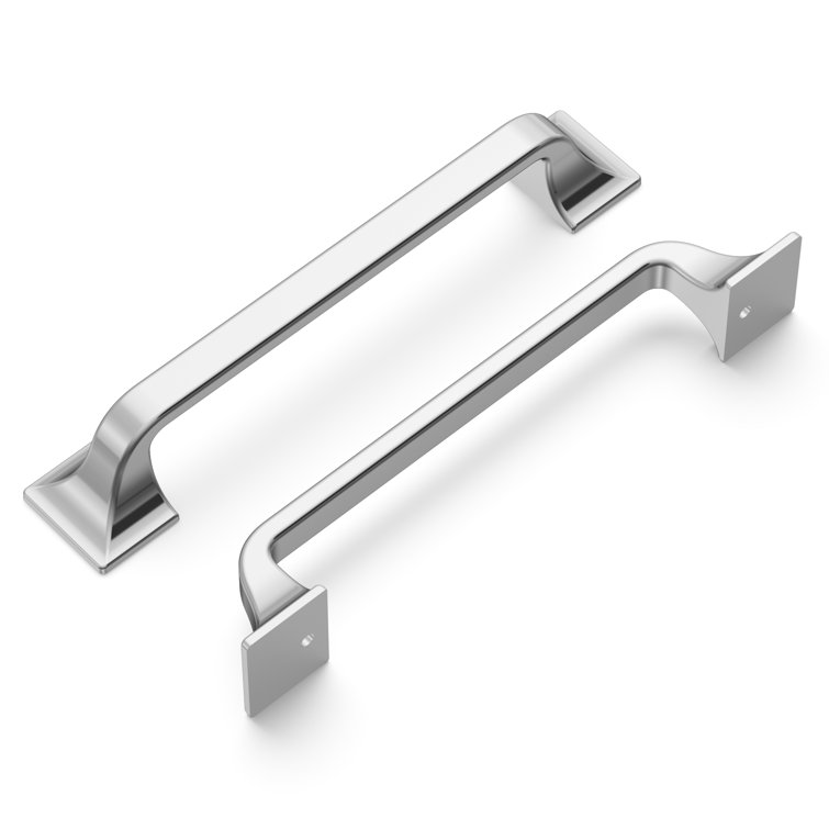 Chrome Finish Modern Farmhouse Cabinet Drawer Pulls, 6 3/8"