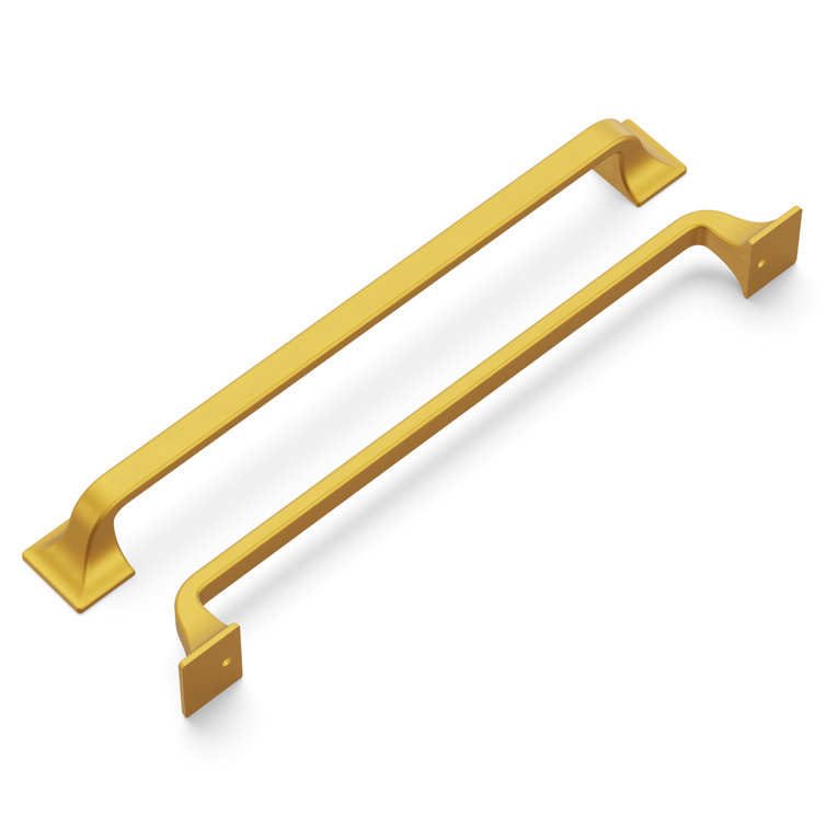 Brushed Golden Brass 8-13/16" Modern Cabinet Handles