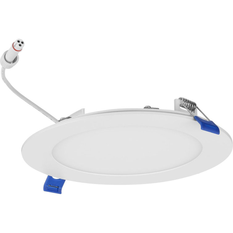 Everlume 6-Inch Satin White Aluminum LED Recessed Downlight