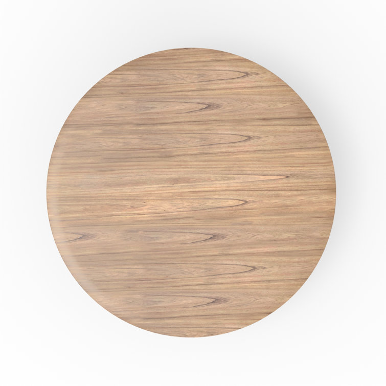 Natural Reclaimed Wood Round Pedestal Dining Table