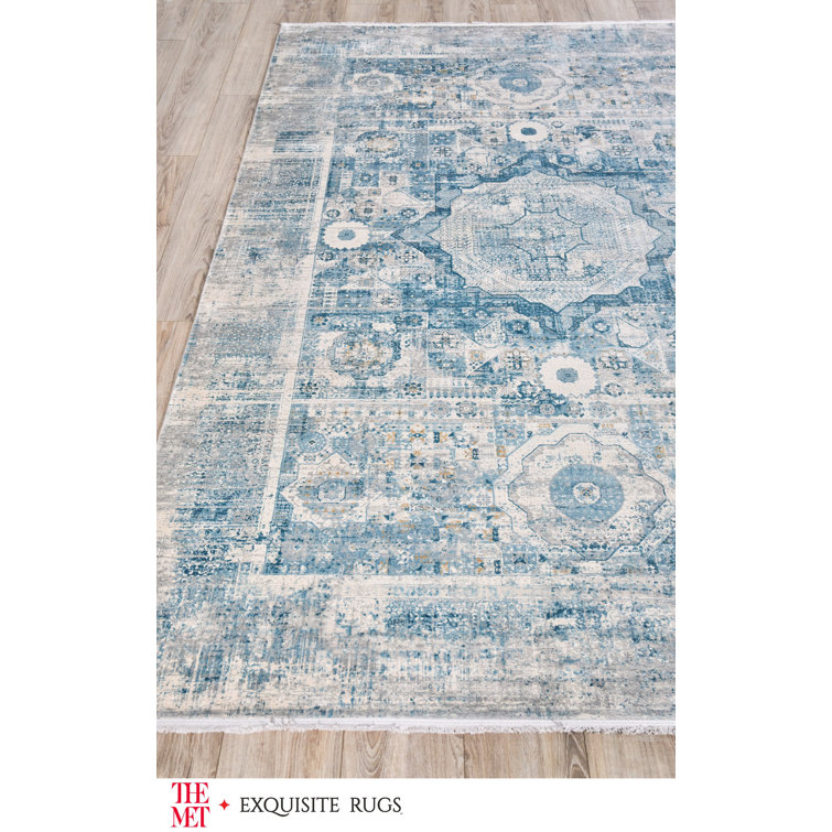 Legacy Blue Persian Style 8' x 10' Distressed Area Rug