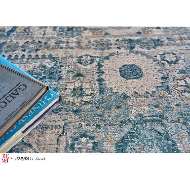 Legacy Blue Persian Style 8' x 10' Distressed Area Rug