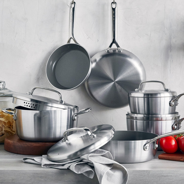 GreenPan GP5 Stainless Steel 5-Ply Ceramic Nonstick 13-Piece Cookware Set