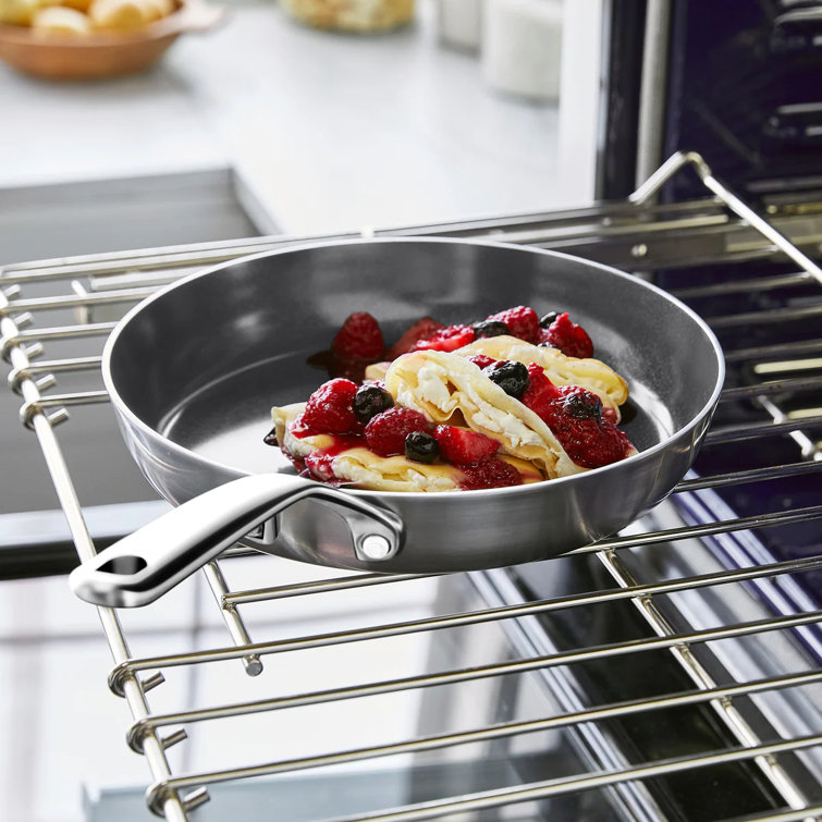 GreenPan GP5 Stainless Steel Ceramic Nonstick 2-Piece Frypan Set, 10" and 12"