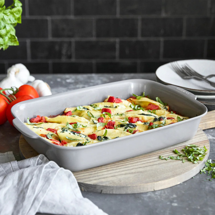 Gray Aluminum Nonstick Rectangular Baking Pan with Lid
