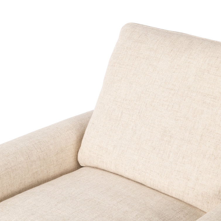 Antigo Natural Beige Leather Recliner Accent Chair