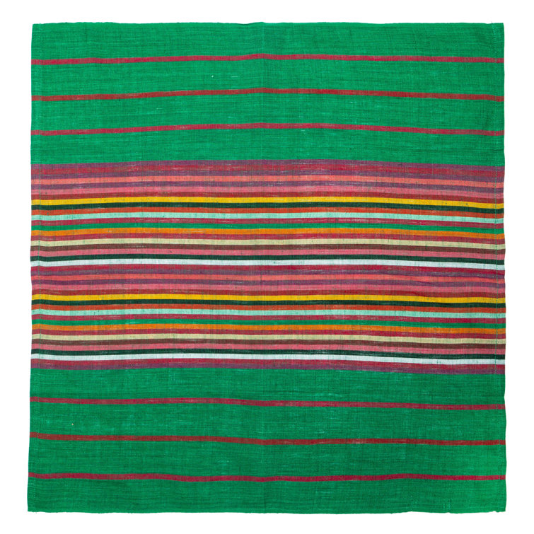 Handwoven Multicolor Striped Linen Napkins Set of 4