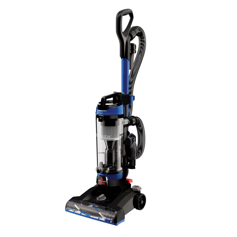 Black and Blue Upright Bagless Vacuum Cleaner with HEPA Filter