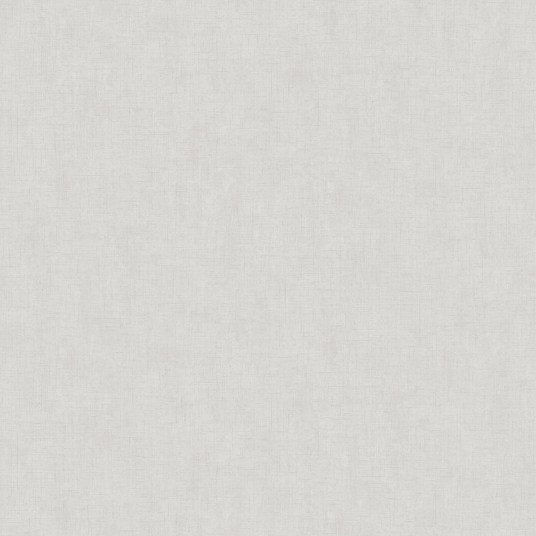 Plain Pale Silver Non-Woven Removable Wallpaper