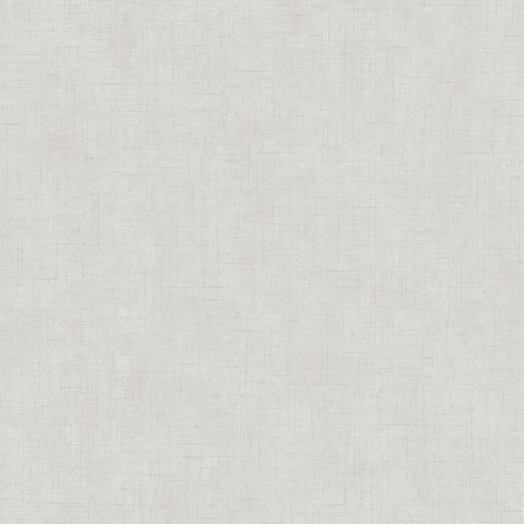 Plain Pale Silver Non-Woven Removable Wallpaper