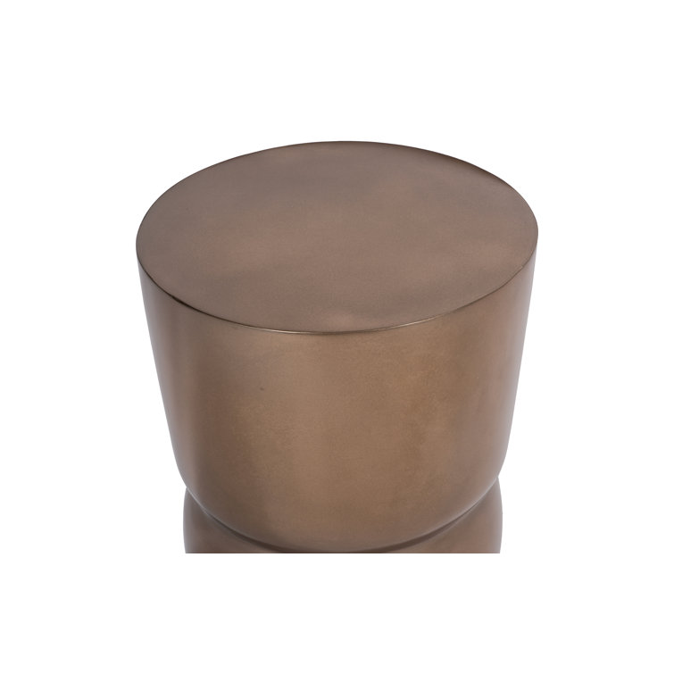 Bronze Outdoor Carved Resin Stool